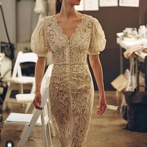 New! Self Portrait Camellia dress crystal lace UK8